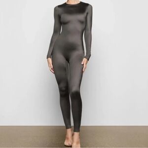 New Sleek Black Long Sleeve Bodysuit
